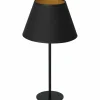 Wysoka lampka z czarno-złotym abażurem LX 3503 ARDEN | Kaja*Sklep Kaja Fashion