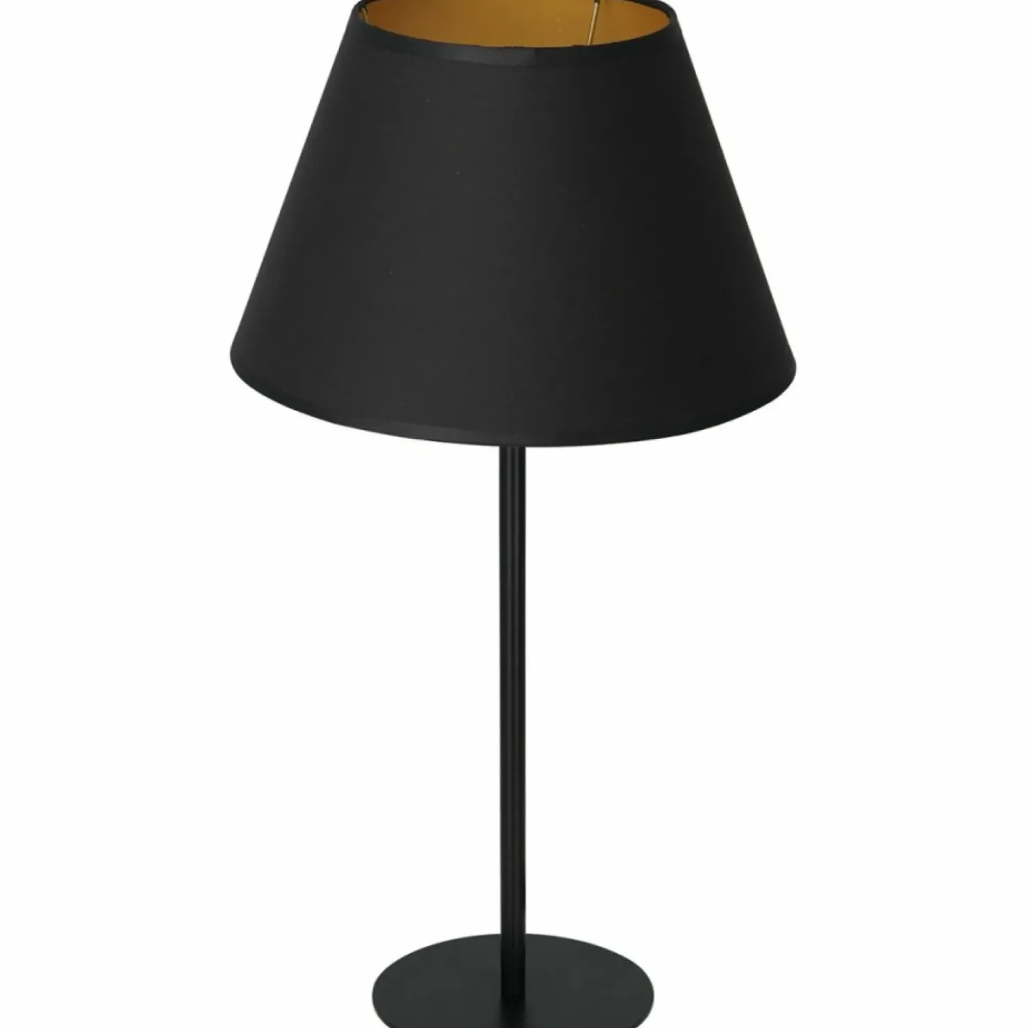 Wysoka lampka z czarno-złotym abażurem LX 3503 ARDEN | Kaja*Sklep Kaja Fashion