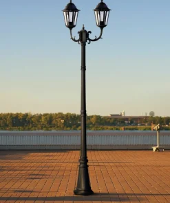 Wysoka zewnętrzna lampa stojąca K-7006A2/2 czarna LOZANA | Kaja*Sklep Kaja Sale
