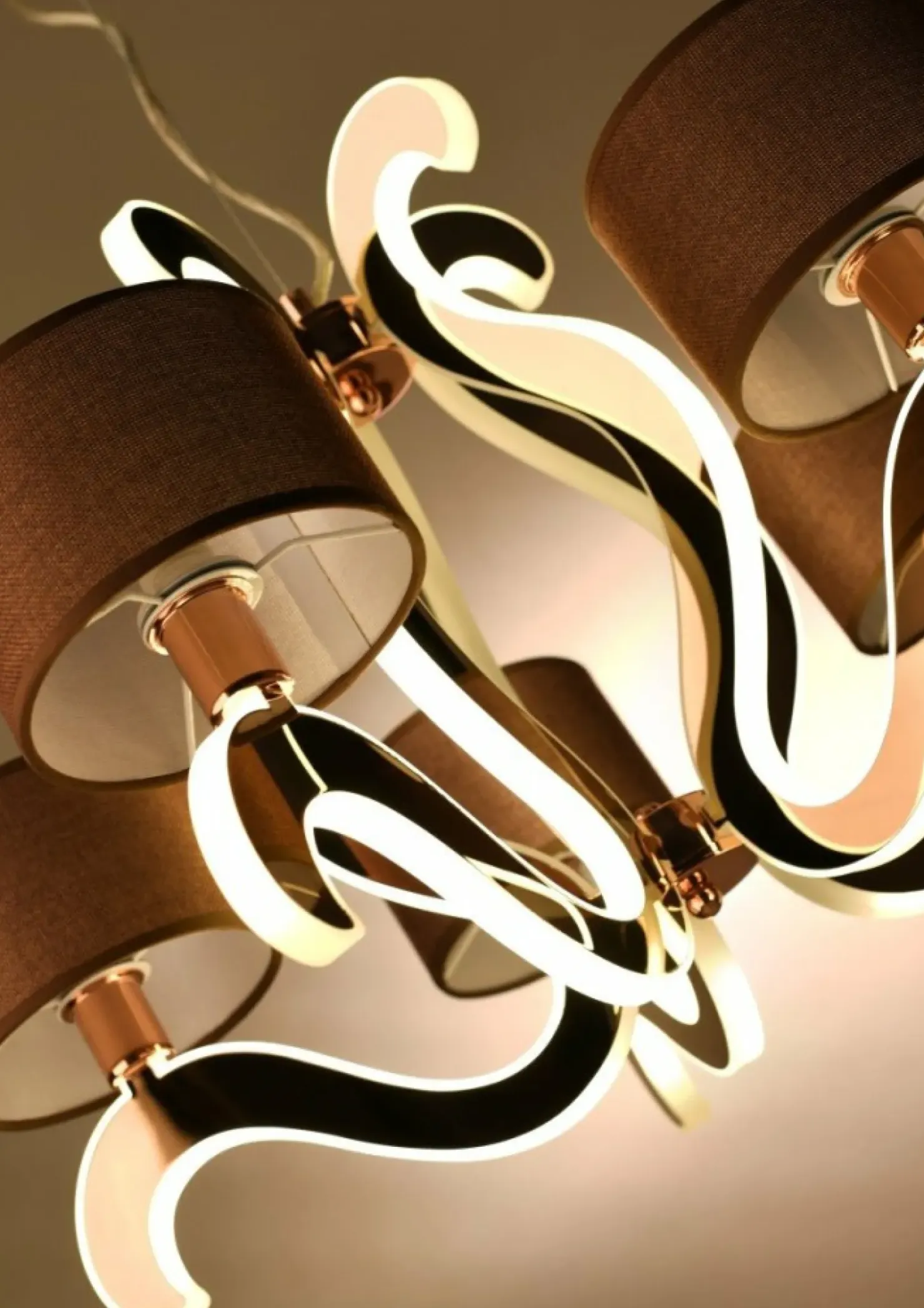 Żyrandol glamour LED w ramionach 35-33918 AMBROSIA | Kaja Oświetlenie*Sklep Kaja Fashion