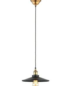 Flash Sale Sklep Kaja Żyrandol industrialny zwis MDM-3458/1M BK+GD VERDA | Kaja Oświetlenie