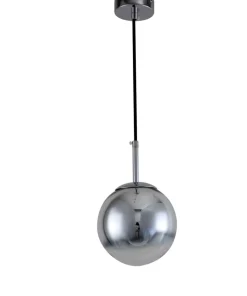 Cheap Sklep Kaja Żyrandol z chromowanym, okrągłym kloszem LP-2844/1P S CH z serii PALLA