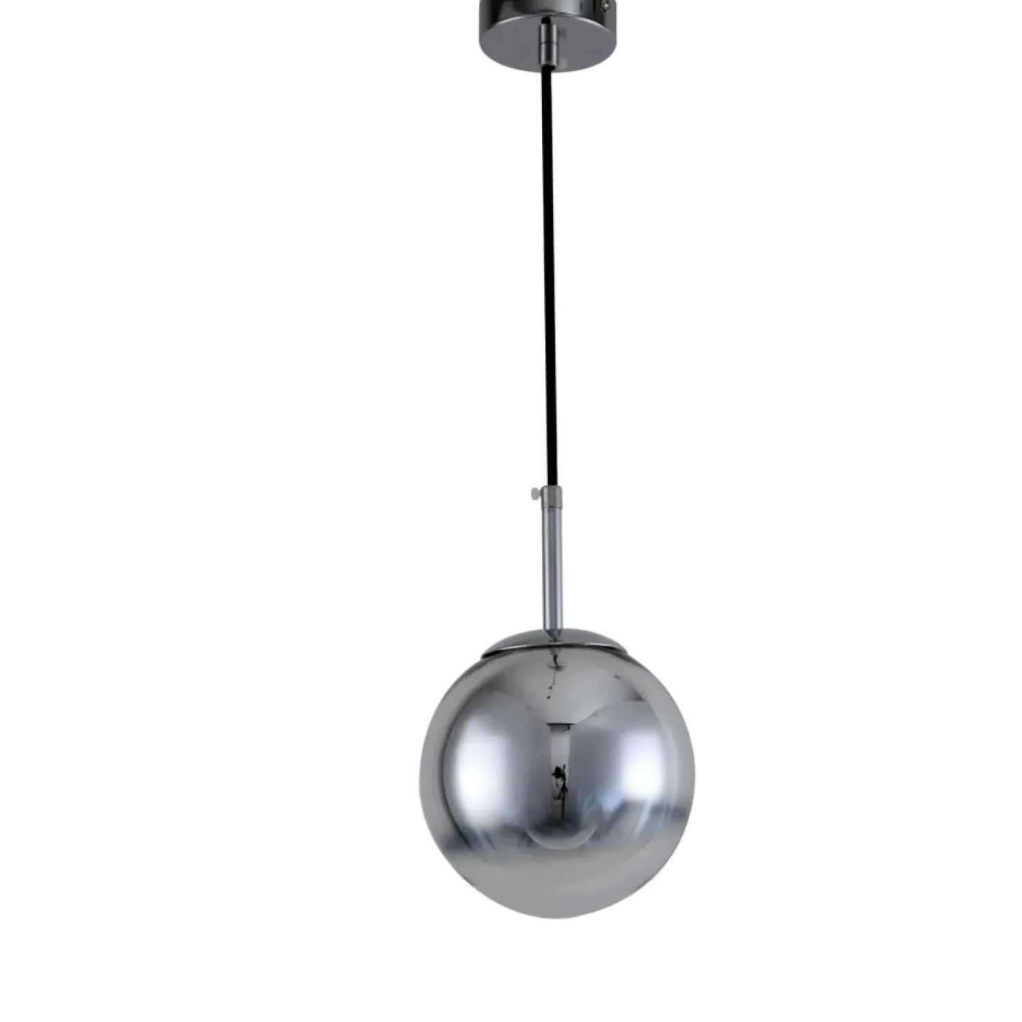Cheap Sklep Kaja Żyrandol z chromowanym, okrągłym kloszem LP-2844/1P S CH z serii PALLA