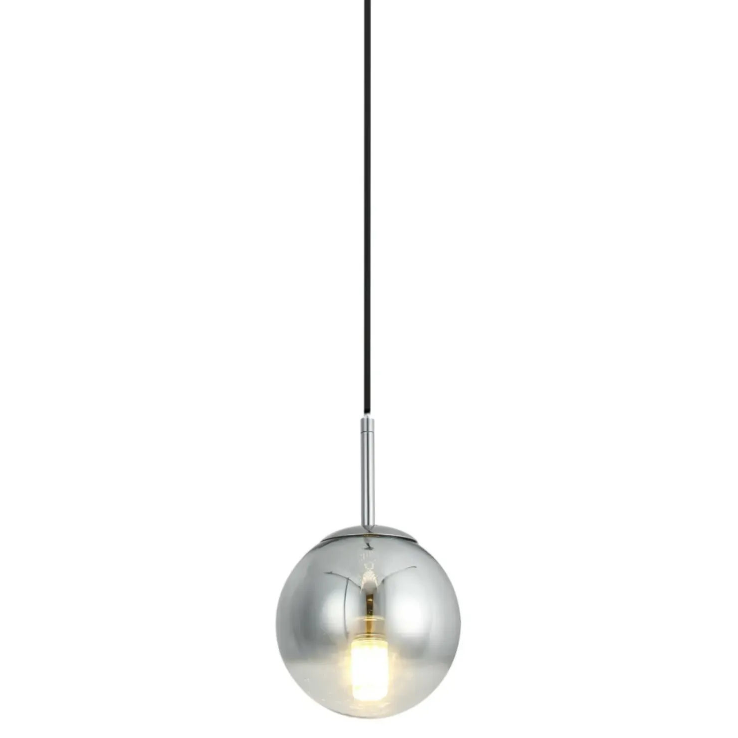 Cheap Sklep Kaja Żyrandol z chromowanym, okrągłym kloszem LP-2844/1P S CH z serii PALLA