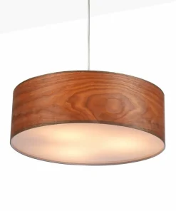 Fashion Sklep Kaja Zabudowana lampa wisząca do sypialni ABR-LZD-NOVO BOSCO | Kaja drewniany