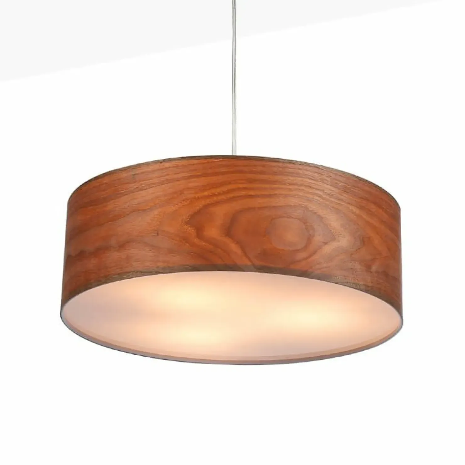 Fashion Sklep Kaja Zabudowana lampa wisząca do sypialni ABR-LZD-NOVO BOSCO | Kaja drewniany