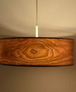 Fashion Sklep Kaja Zabudowana lampa wisząca do sypialni ABR-LZD-NOVO BOSCO | Kaja drewniany