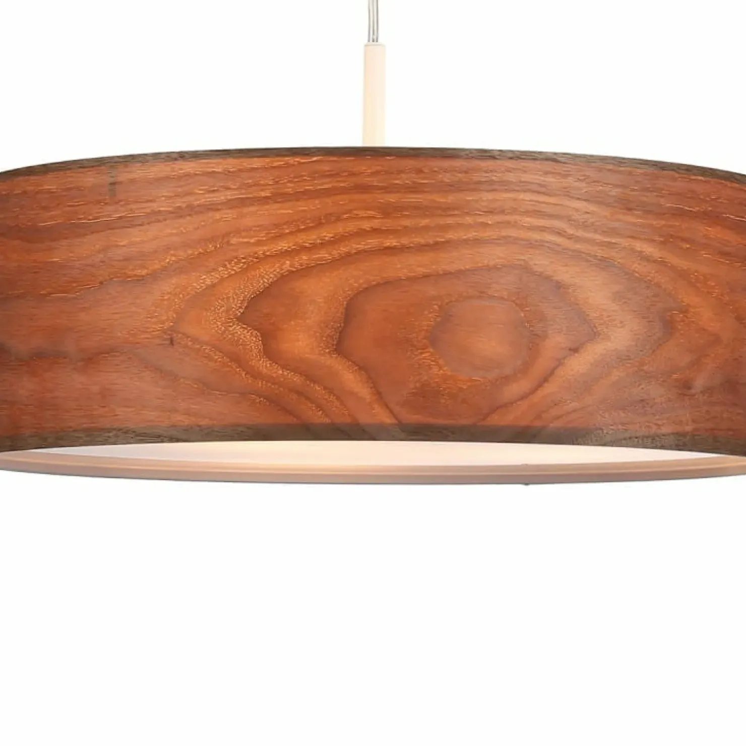 Fashion Sklep Kaja Zabudowana lampa wisząca do sypialni ABR-LZD-NOVO BOSCO | Kaja drewniany