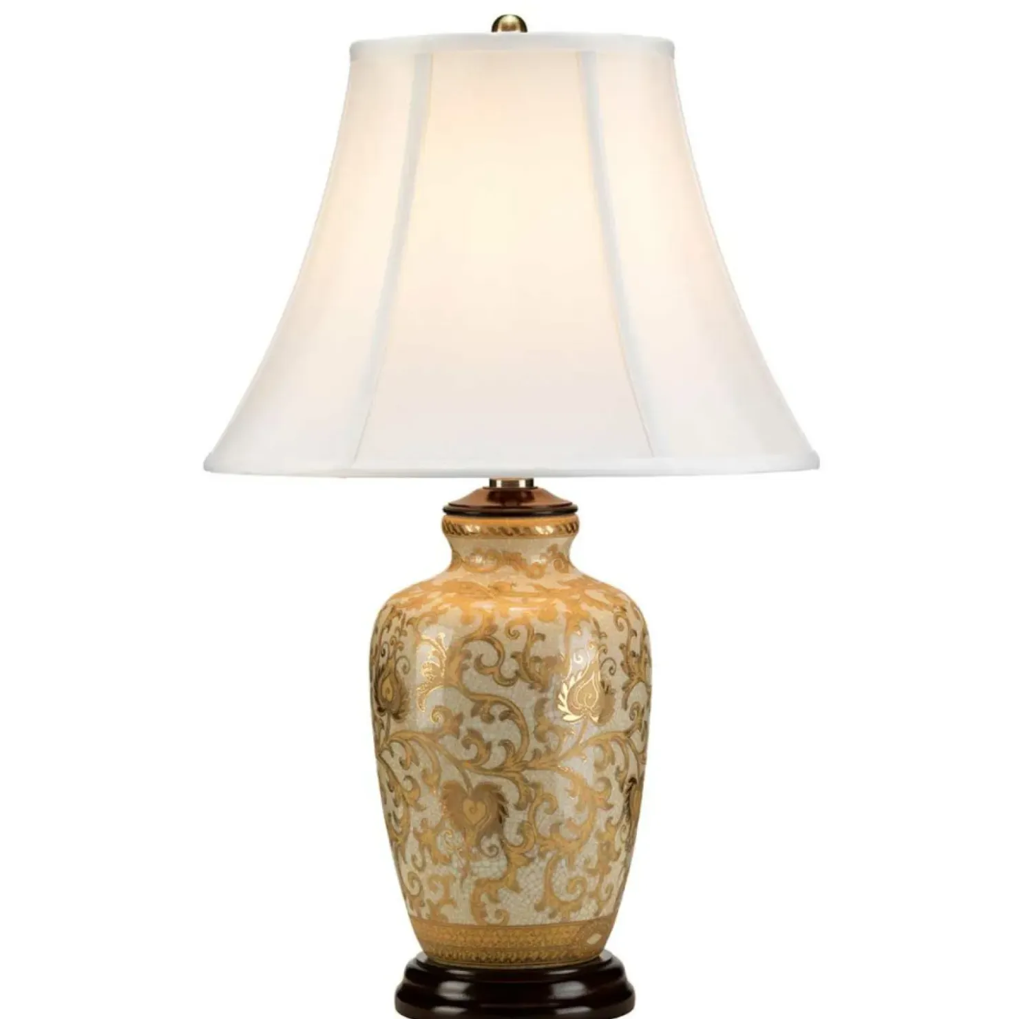 Zdobiona lampka nocna, złota GOLD-THISTLE-TL z serii GOLDTHISTLE*Sklep Kaja Shop