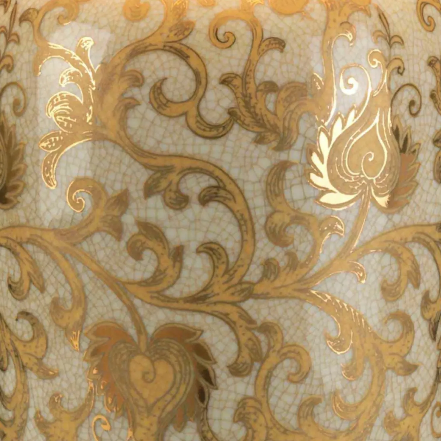 Zdobiona lampka nocna, złota GOLD-THISTLE-TL z serii GOLDTHISTLE*Sklep Kaja Shop