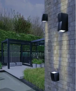 Zewnętrzna lampa ścienna dwukierunkowa AZ4345 REZIA | Kaja Oświetlenie*Sklep Kaja Discount