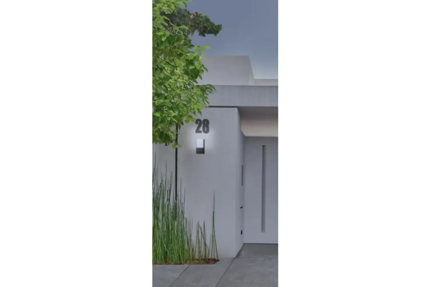 Zewnętrzna lampa ścienna elewacyjna szara AZ4347 ARIDA | Kaja*Sklep Kaja Clearance
