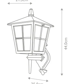 Zewnętrzna lampa naścienna BL46M-BLACK z serii CANTERBURY*Sklep Kaja Cheap