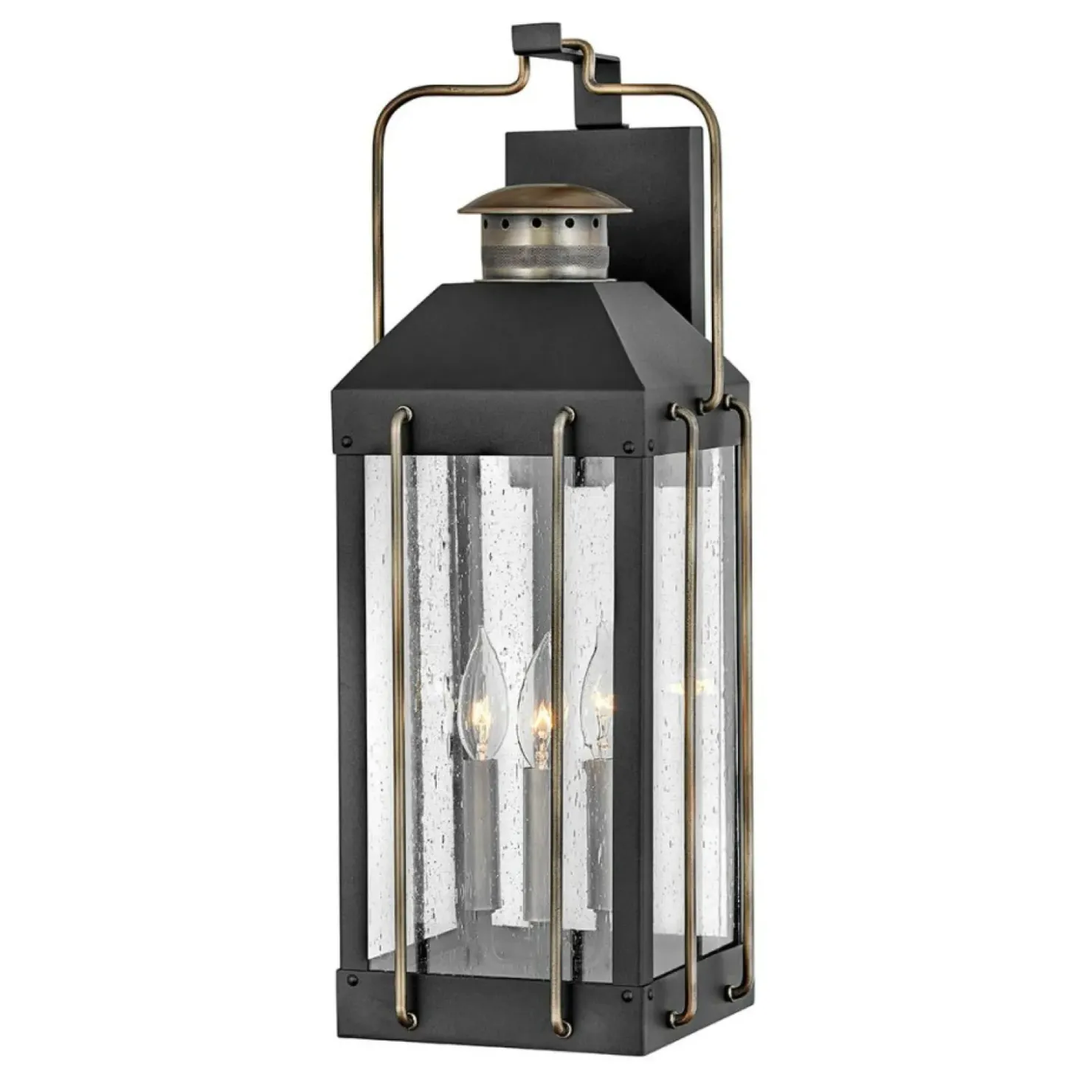 Zewnętrzna lampa naścienna, czerń HK-FITZGERALD2-L z serii FITZGERALD*Sklep Kaja Store