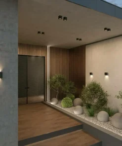 Zewnętrzny kinkiet ścienny, czarny, LED 5W O412WL-L5GF3K z serii PULL*Sklep Kaja Online