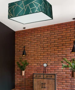 Zielona lampa sufitowa z ciekawym wzorem MLP7575 z serii ZIGGY | Kaja Oświetleni*Sklep Kaja Shop