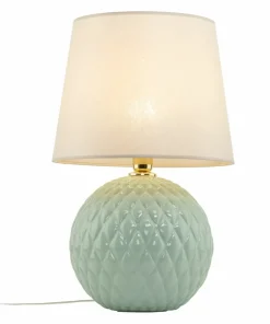 Zielona lampka nocna z beżowym abażurem TK 5904 SANTANA | Kaja*Sklep Kaja Fashion