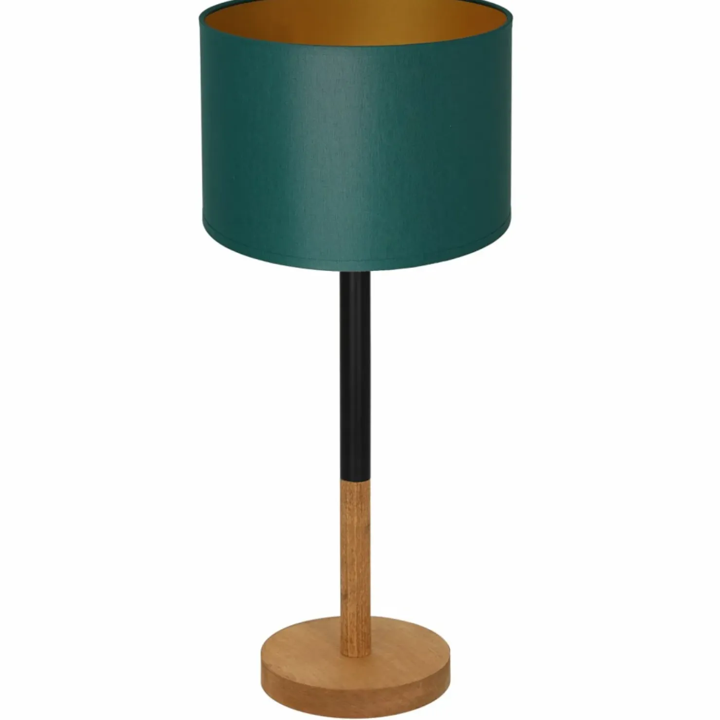 Zielona lampka stołowa, klasyczny abażur LX 3827 z serii TABLE LAMPS*Sklep Kaja Online