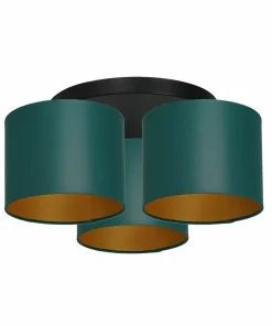 Sale Sklep Kaja Zielono-złota lampa sufitowa, trzy abażury LX 3545 z serii ARDEN