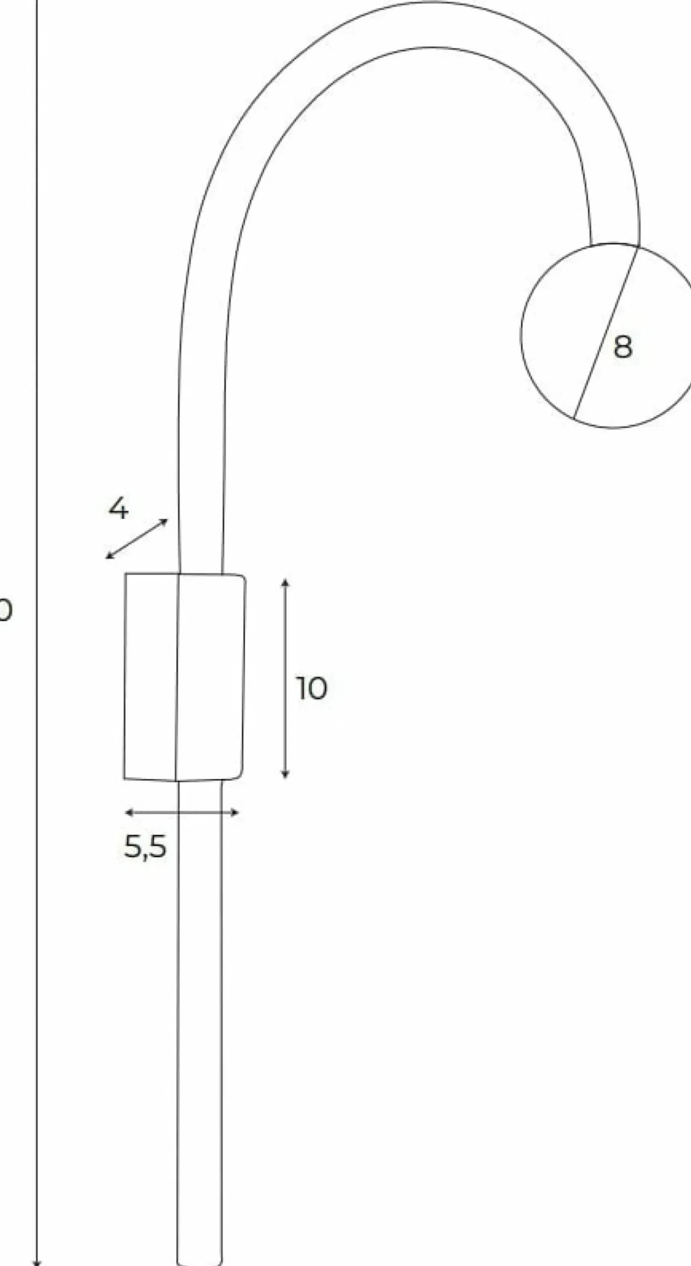 Złota, dekoracyjna lampa ścienna łuk MX W0338 ENIGMA | Kaja*Sklep Kaja Shop