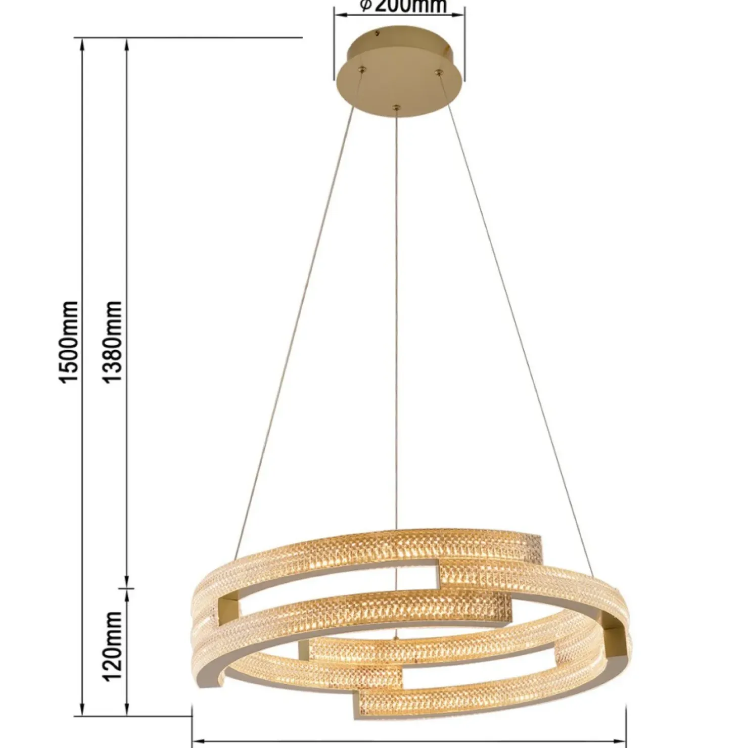 Cheap Sklep Kaja Złota, dekoracyjna lampa wisząca do salonu LP-1810/1P GD TARJA | Kaja