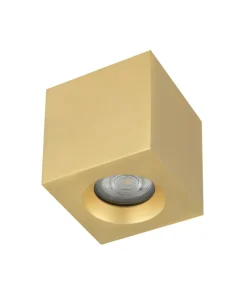 Złota kostka natynkowa spot do salonu 8,5x8,5cm 10720 PARANA | Kaja*Sklep Kaja Cheap