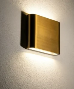 Złota lampa ścienna na elewację 3000K 11365 SEMILED | Kaja*Sklep Kaja Clearance