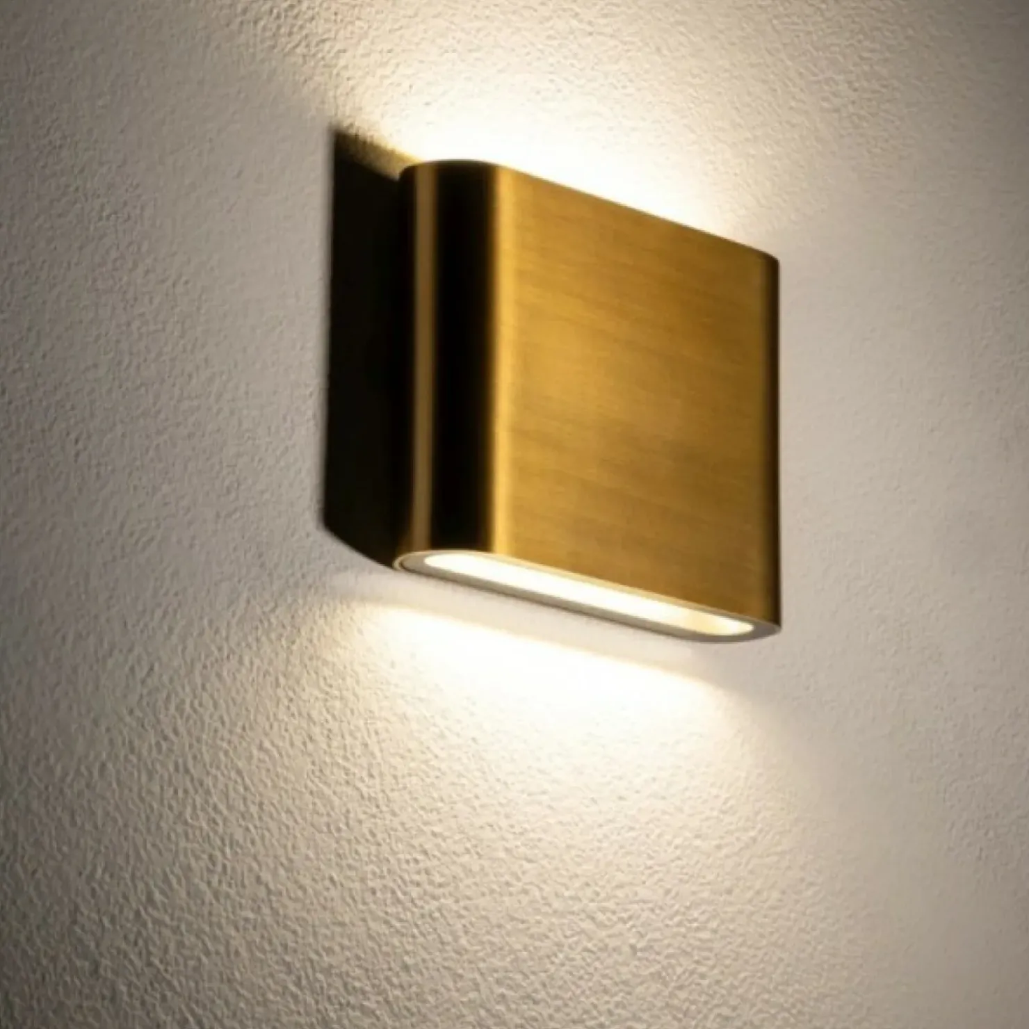 Złota lampa ścienna na elewację 3000K 11365 SEMILED | Kaja*Sklep Kaja Clearance