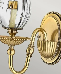Złota lampa ścienna, świecznik HK-CAMBRIDGE1 z serii CAMBRIDGE*Sklep Kaja Flash Sale