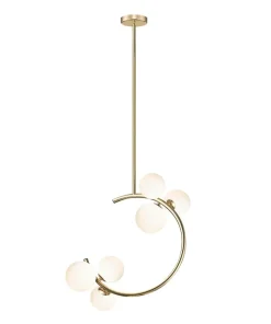 Clearance Sklep Kaja Złota lampa na sztywnym zwisie P0454-06Q-F7AA MOLECULE | Kaja