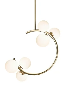 Clearance Sklep Kaja Złota lampa na sztywnym zwisie P0454-06Q-F7AA MOLECULE | Kaja