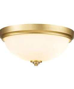 Złota lampa, półkolisty plafon FE-MALIBU-F-BATH-BB z serii MALIBU*Sklep Kaja New
