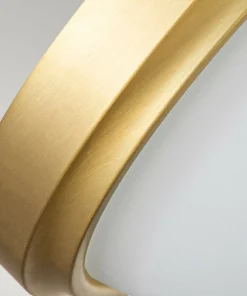 Złota lampa, półkolisty plafon FE-MALIBU-F-BATH-BB z serii MALIBU*Sklep Kaja New