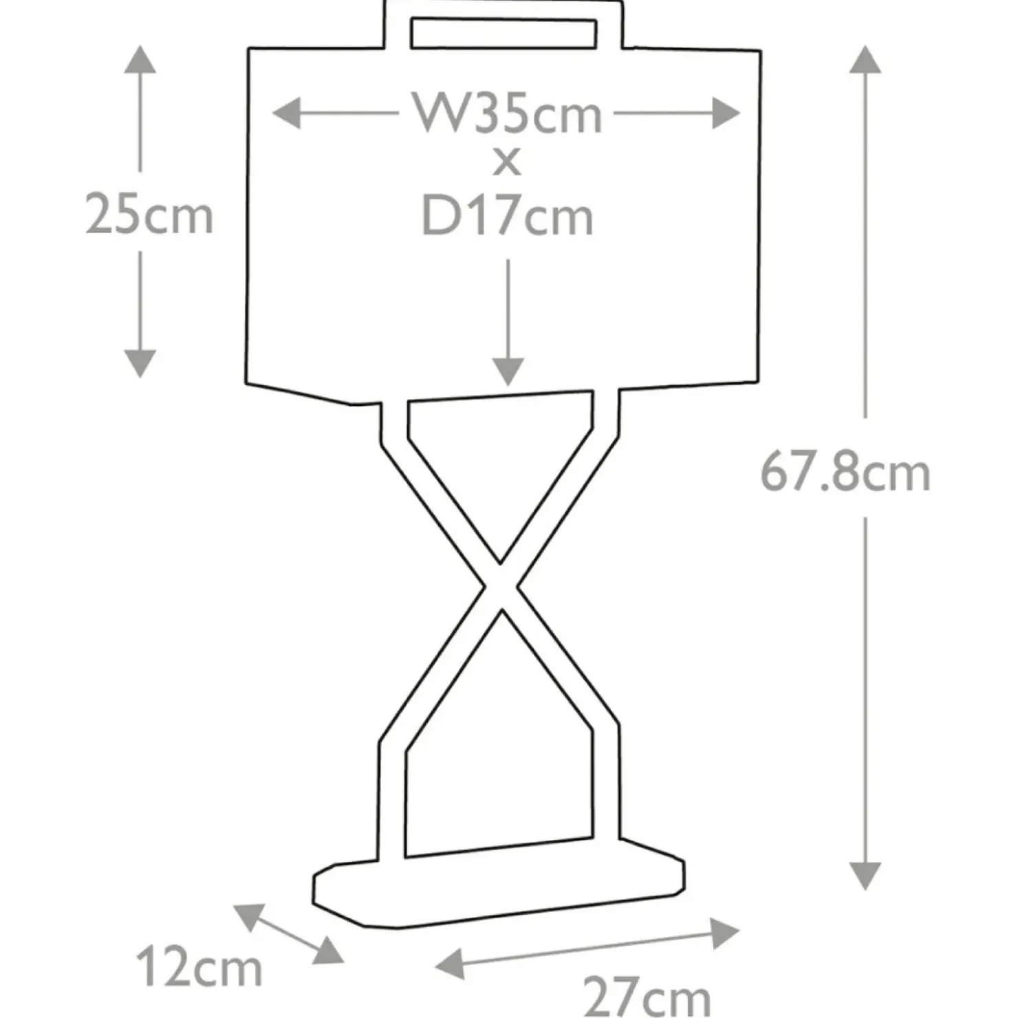Złota lampa stołowa z abażurem CROSS-TL-IVORY z serii CROSS*Sklep Kaja Best