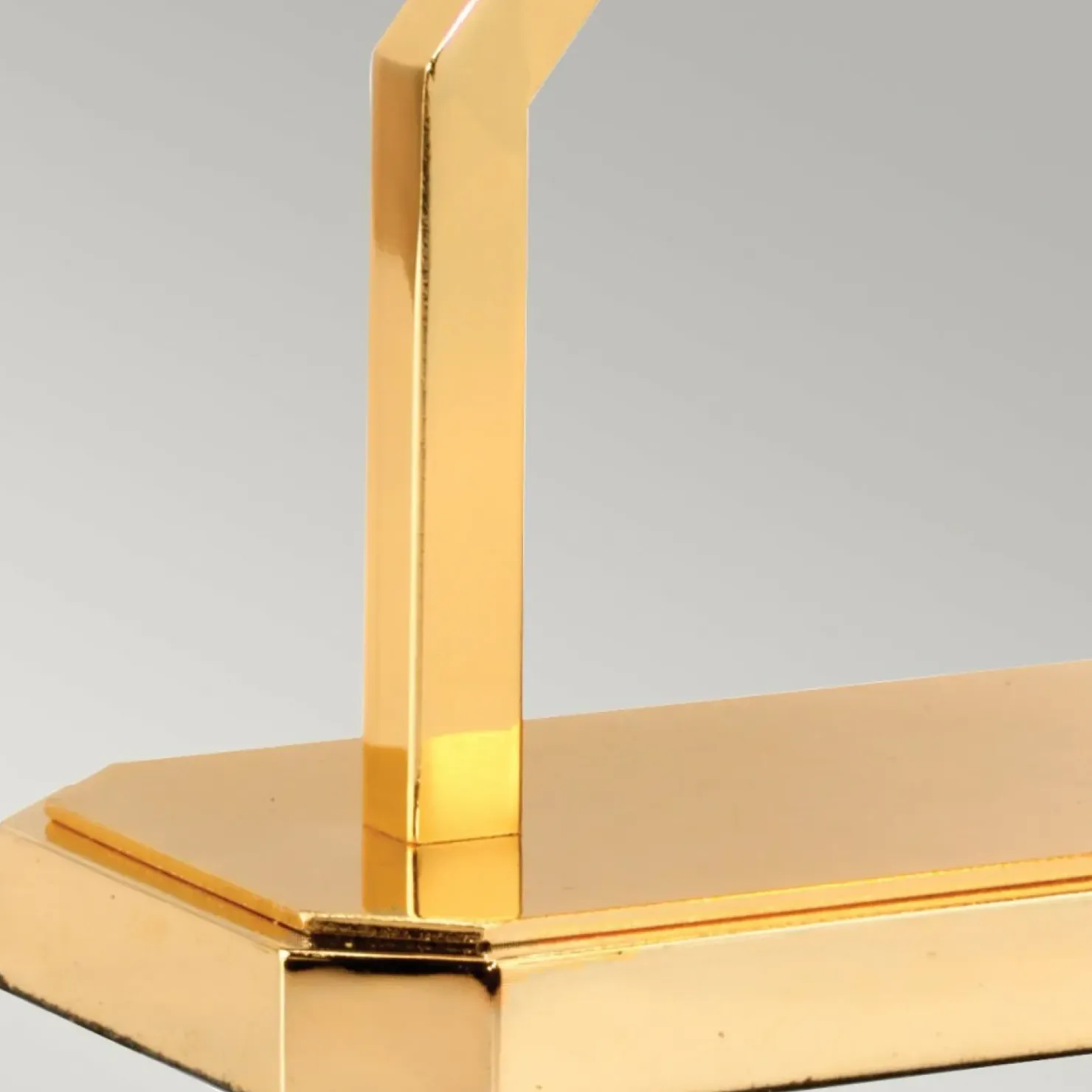 Złota lampa stołowa z abażurem CROSS-TL-IVORY z serii CROSS*Sklep Kaja Best