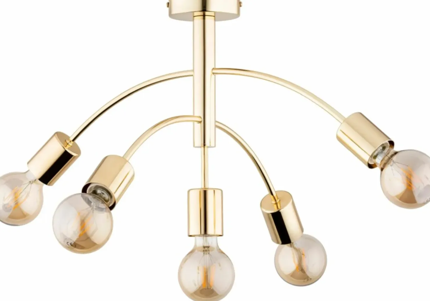 Clearance Sklep Kaja Złota lampa sufitowa bez kloszy, do sypialni AL 63156 z serii ARINI | Kaja Oświe