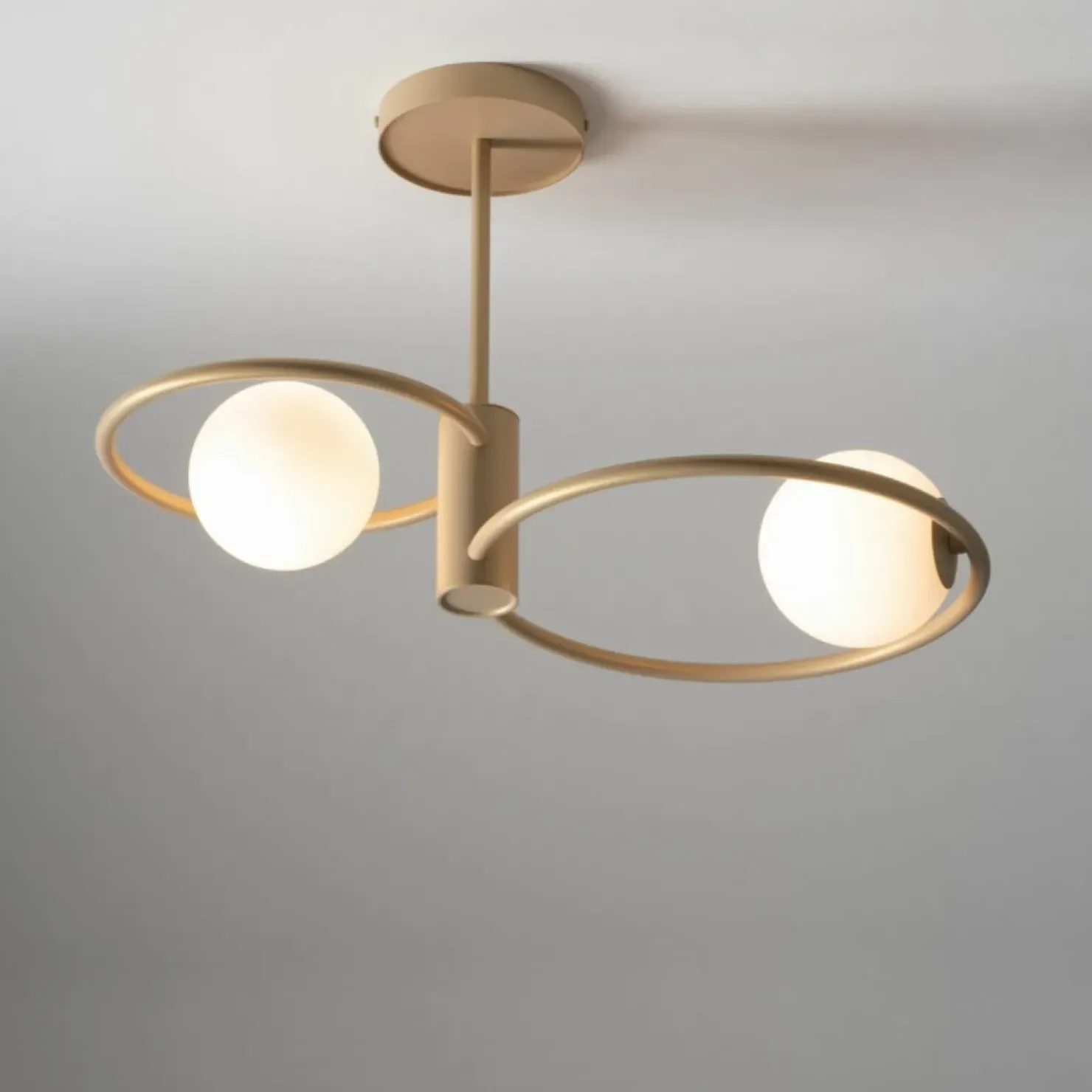 Online Sklep Kaja Złota lampa sufitowa do eleganckiej sypialni SIG 33464 z serii AQUA