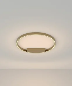 Złota lampa sufitowa, ledowy okrąg 37W MOD058CL-L35BS3K z serii RIM*Sklep Kaja Discount