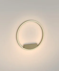 Złota lampa sufitowa, ledowy okrąg 37W MOD058CL-L35BS3K z serii RIM*Sklep Kaja Discount