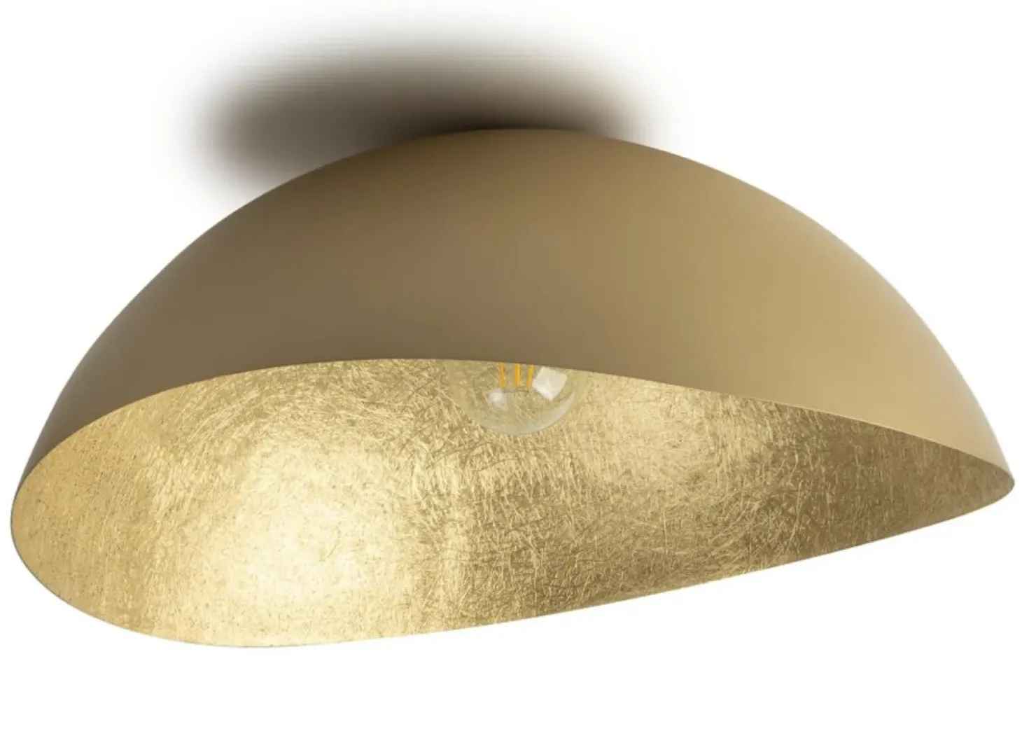 Złota lampa sufitowa, na jedną żarówkę SIG 40593 z serii SOLARIS*Sklep Kaja Fashion