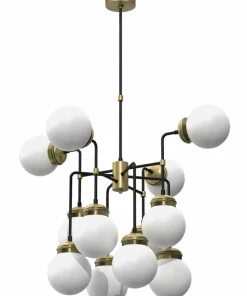 Flash Sale Sklep Kaja Złota lampa sufitowa, okazała, na 12 żarówek LX 6795 z serii HYDRO
