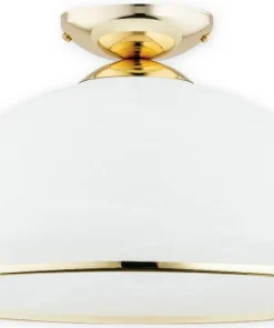 Złota lampa sufitowa z dużym kloszem 1xE27 O3136 P1 ZL | Kaja*Sklep Kaja Best Sale