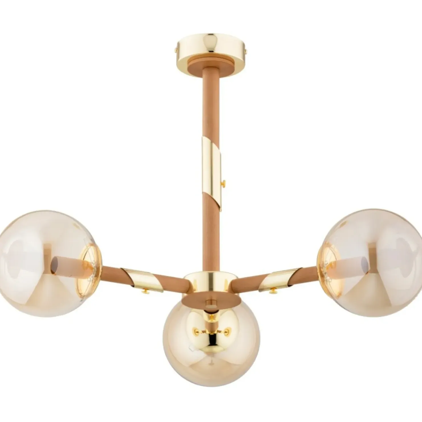 Best Sale Sklep Kaja Złota lampa sufitowa z kloszami, gwint E14 AL 62425 z serii GELIA