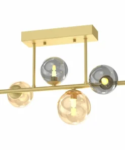 Best Sale Sklep Kaja Złota lampa sufitowa z kolorowymi kloszami MX5918-4-EGN VILLA | Kaja