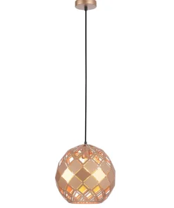 Outlet Sklep Kaja Złota lampa wisząca do sypialni PND-34221-1L-GD PAULELA | Kaja złoty