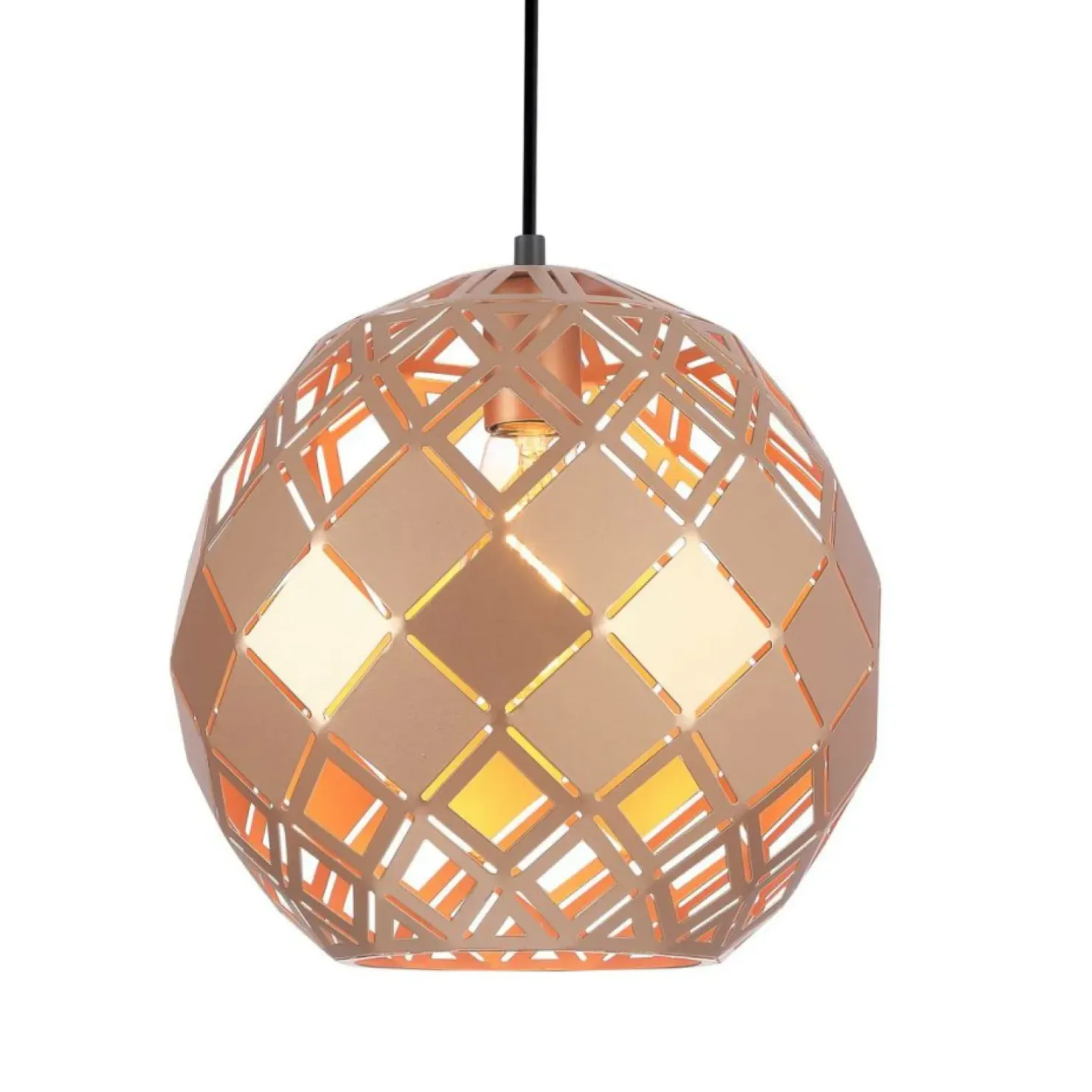 Outlet Sklep Kaja Złota lampa wisząca do sypialni PND-34221-1L-GD PAULELA | Kaja złoty