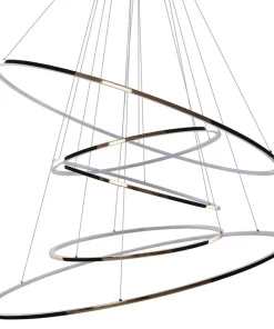 Sale Sklep Kaja Złota lampa wisząca LED na antresolę koła AZ3138 WHEEL | Kaja złoty