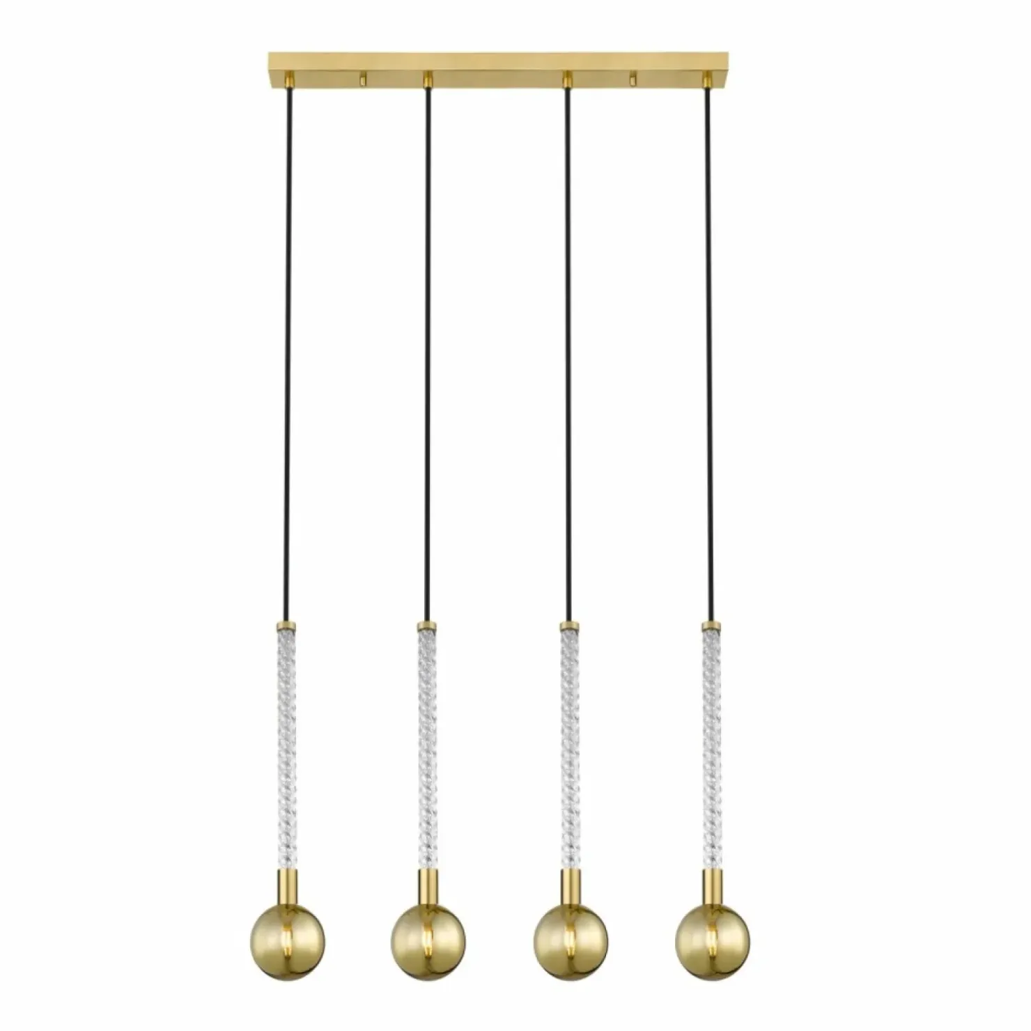 Best Sale Sklep Kaja Złota lampa wisząca na listwie, nad stół P0583-04A-2GHF MIDA | Kaja