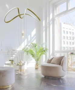 Cheap Sklep Kaja Złota lampa wisząca o ciekawym kształcie ML7953 z serii TESORO | Kaja Oświetleni