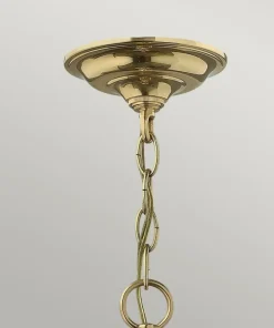 Złota lampa wisząca, szklany klosz HK-GENTRY-P-L-PB z serii GENTRY*Sklep Kaja Online
